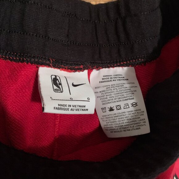 NIKE Toronto Raptors Courtside Fleece Shorts - Picture 3 of 4